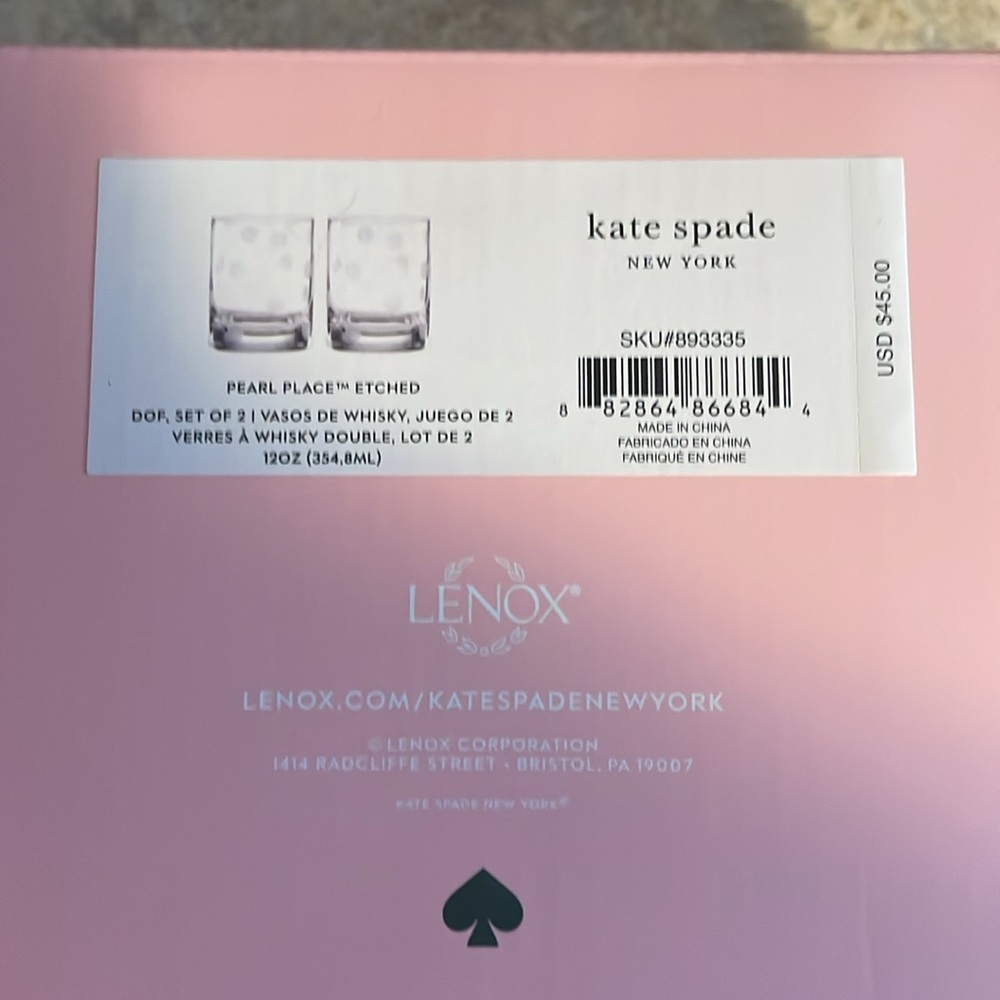 Kate Spade whisky glassed - Picture 3 of 5